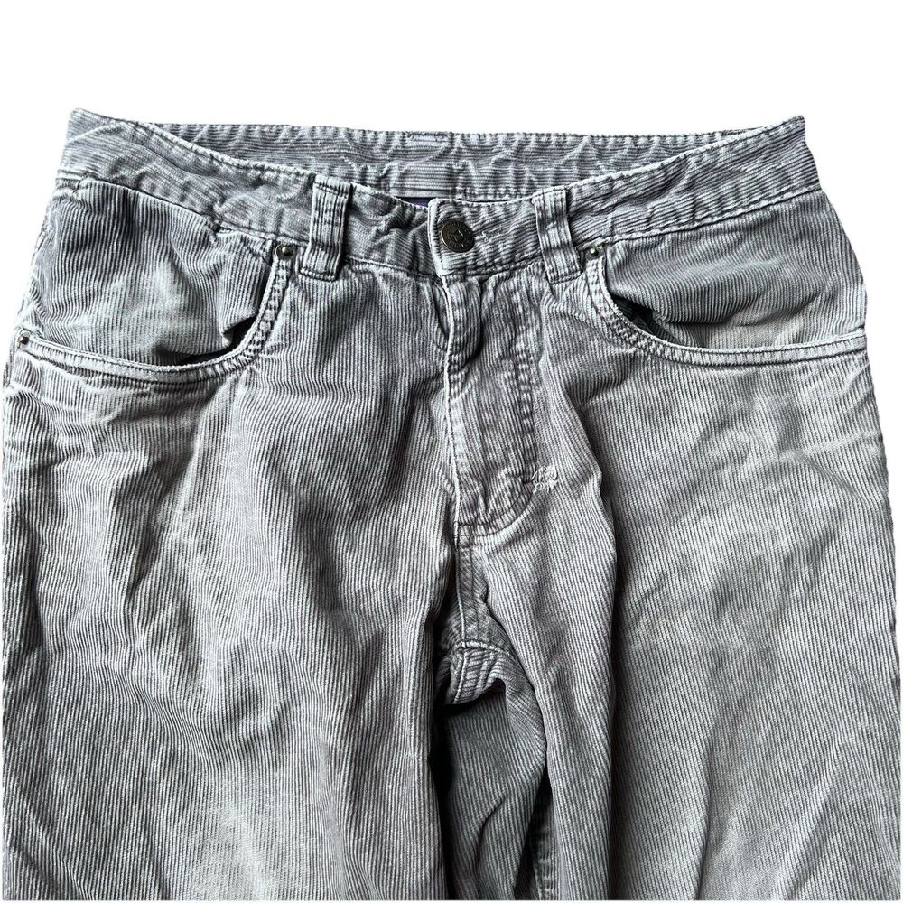 Patagonia 100% Organic Cotton Grey Corduroy Straight Leg Pants Men's 30x32 READ - Picture 4 of 12